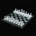 35*35CM Large Acrylic Chess Board Anti-Broken Elegant Glass Chess Pieces Chess Game Chess Set Game(Checkerboard Is Not Glass)