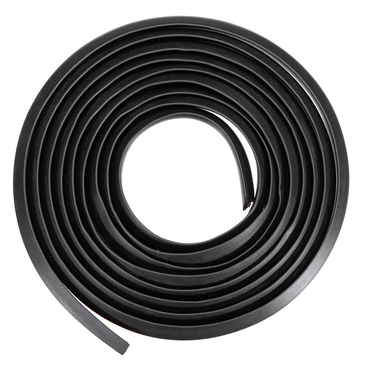 2M 13mm Slanted T-Type Car Door Gap Rubber Sealing Strip Sticker Seal Sound Insulation Weatherstrip Edge Sealant Black White