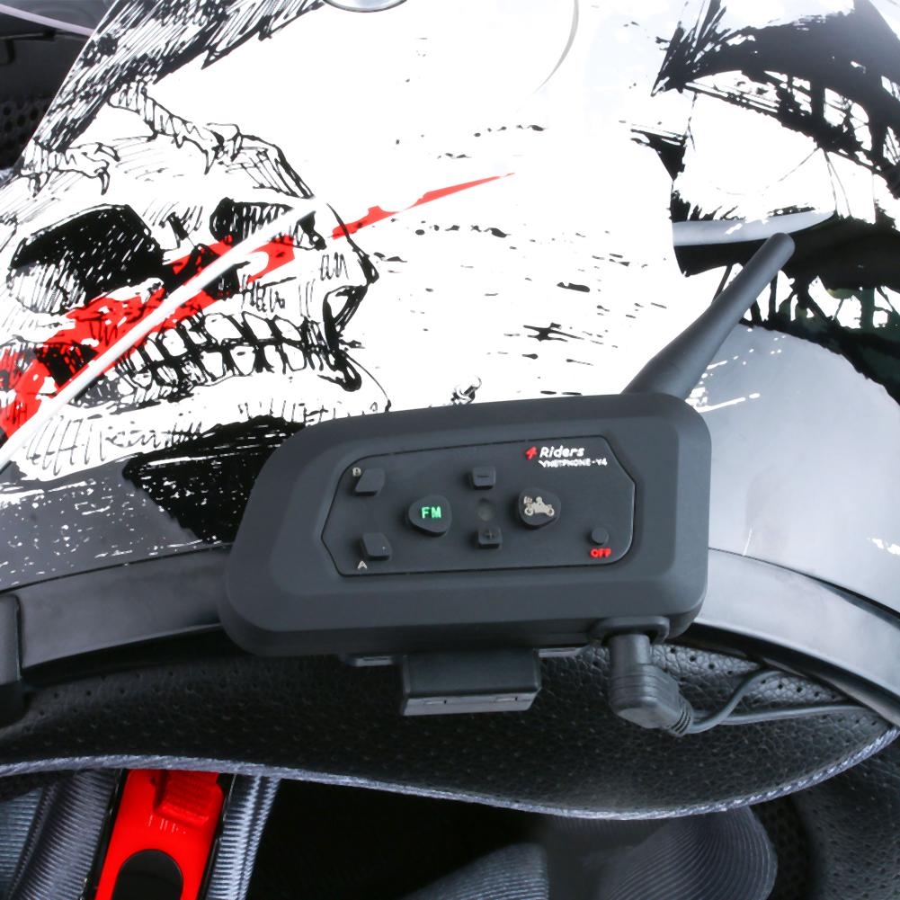 Motorcycle Bluetooth Helmet intercom Wireless hands-free telephone call Kit for V6 V4 Intercom Accessories Earphone Stereo