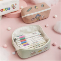 Korean Pencil Case School Pen Case Supplies Big Pencil Bag Box for Kids Cute Pencil Pouch Large Kawaii PencilCase Stationery New