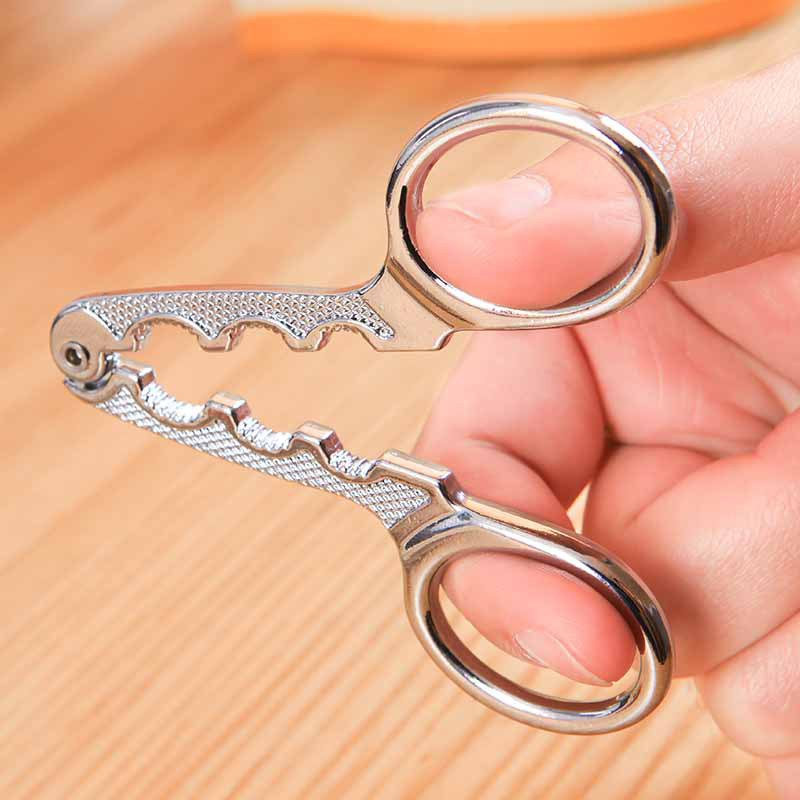 Melon Seed Plier Scissor Nut Cracker Kitchen Tools Stainless Steel Nutcracker Multi-Function Walnut Pine Sheller Opener