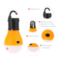 Mini Portable Lantern Tent Light LED Bulb Emergency Lamp Waterproof Hanging Hook Flashlight For Camping 4 Colors Use 3*AAA