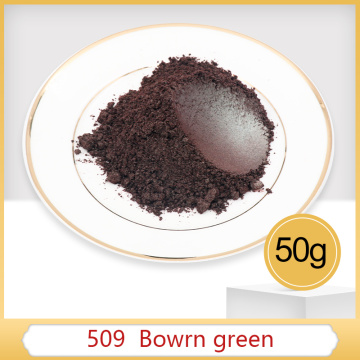 #509 Pearl Powder Pigment Brown Green Mineral Mica Powder DIY Dye Colorant Soap Painting Automotive