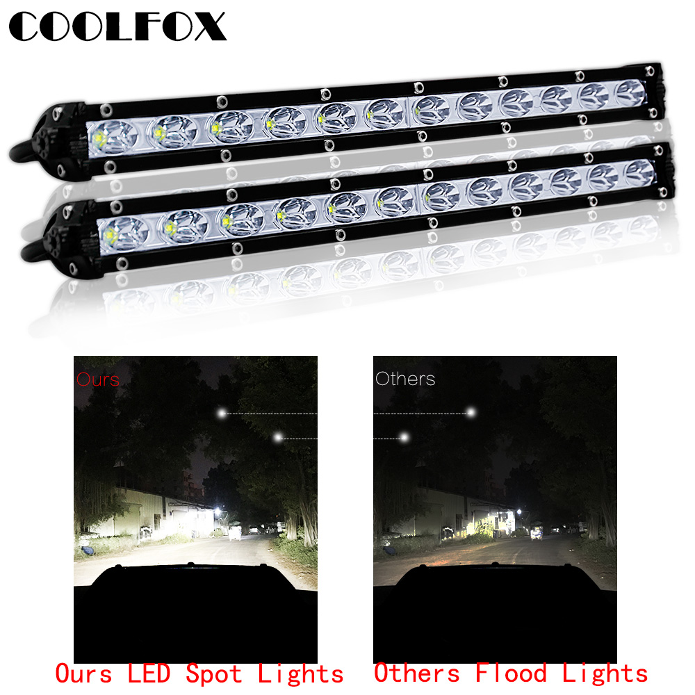 18w 36w Spot Led Work Light Bar Searchlight Spotlight for Tractor Trailer atv Auto Car Motorcycle Ramp Lamp Worklight Accessory