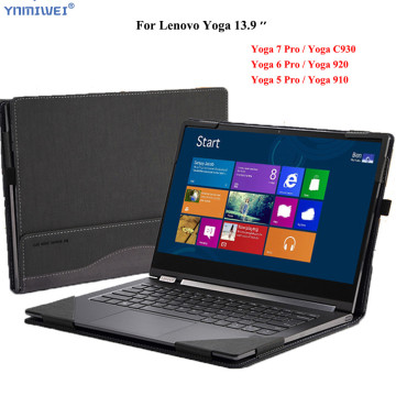 Case For Lenovo Yoga C930 13.9inch Yoga 920 910 Laptop Sleeve Bag For Lenovo Yoga 7 Pro 6/5 Pro Detachable PU Leather Cover