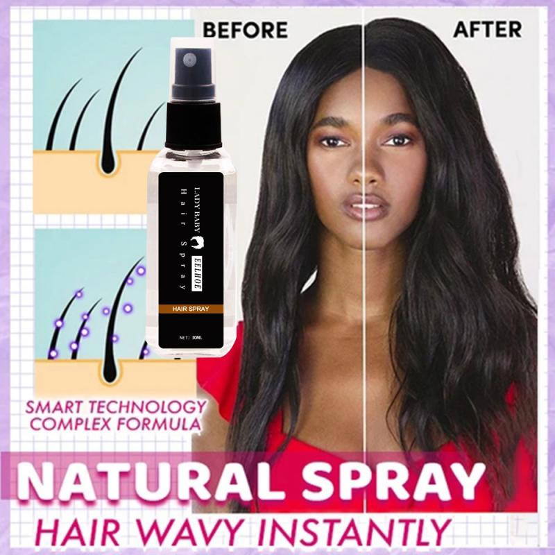 Lazy Hair Styling Spray Quick Styling Curly Hair Fixing Spray Professional Hair Hold Spray Water Applicator Hair Strong Styling