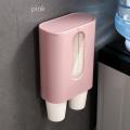Water Dispenser Cup Holder Disposable Cup Holder Automatic Cup Storage Rack Cups Container Holder Pull Type Dispenser Shelf