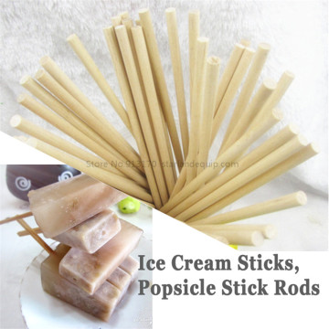 50pcs/lot Ice Pop Stick Popsicle Stick Wooden Round Sticks for Ice-lolly Length 130mm*5mm Diameter