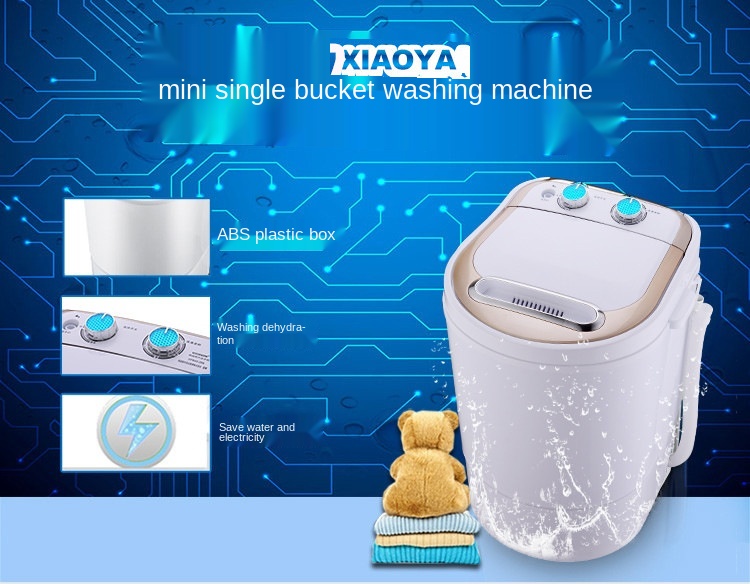 220V mini washer semi-automatic quick-dump small washe
