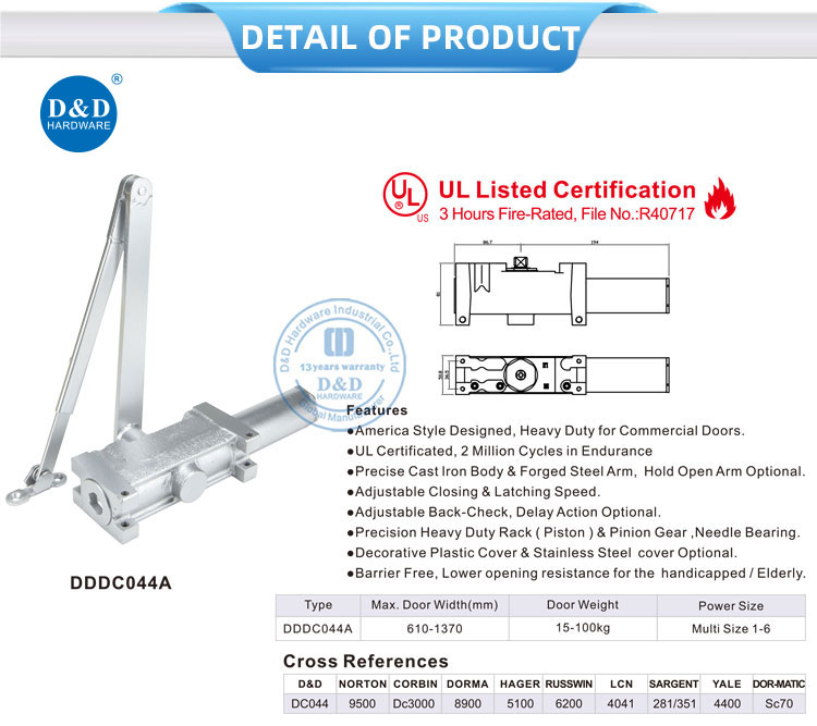Heavy Duty Automatic Door Closer