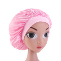 Adjust Hair Styling Cap Solid Satin Bonnet Hair Care Kids Child Night Sleep Hat Silk Head Wrap Shower Cap Hair Styling Tool