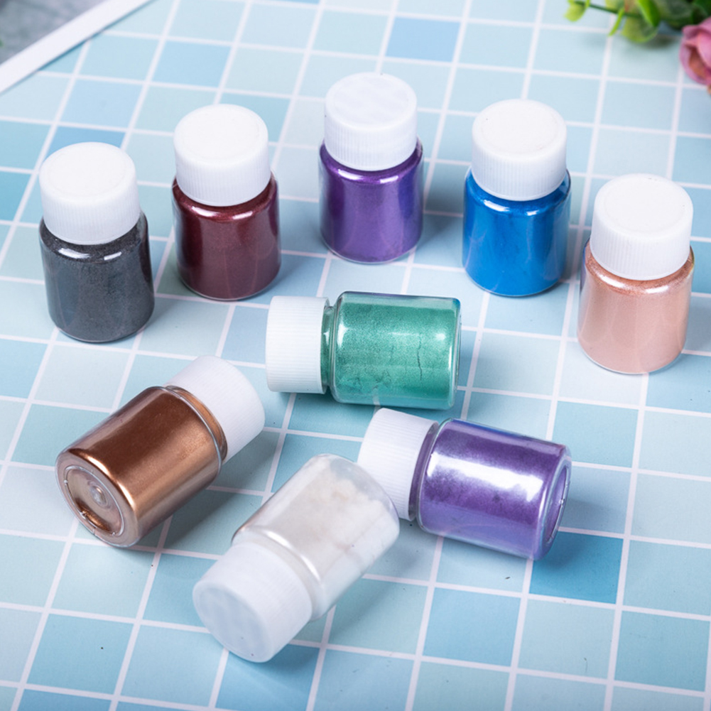 10g Epoxy Resin Dye Mica Powder Soap Dye Hand Glitter Powder Soap Making Supplies Eyeshadow And Lips Makeup Dye 12/20/24 Colors