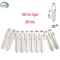 10PCS,Universal Remote Flip Key Blade 82# for KD Remotes HU46 Left Blade for Opel NO.82