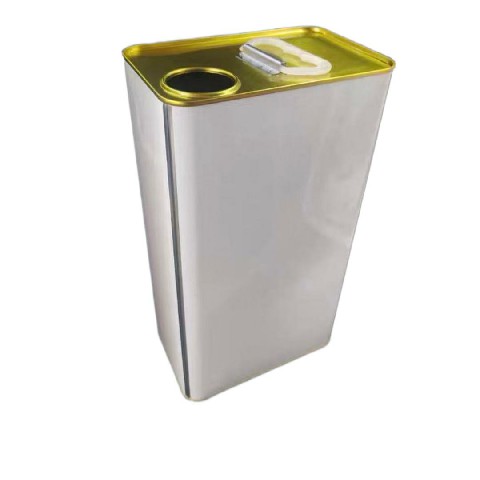 Stainless steel paint bucket.