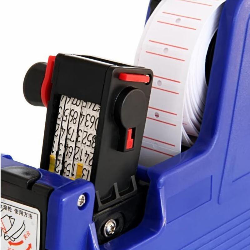 8 Digits Digital Tag Gun EOS Price Label Gun+ 1 Lines Labels +1 Ink 5500 Price Marker Gun Plastic Labeller Sticker