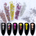 20Pcs Nail Art Rhinestones Holo Flat Shaped Elongated Teardrop Rectangle Colorful Stones For 3D Nails Decoration 13 Colors