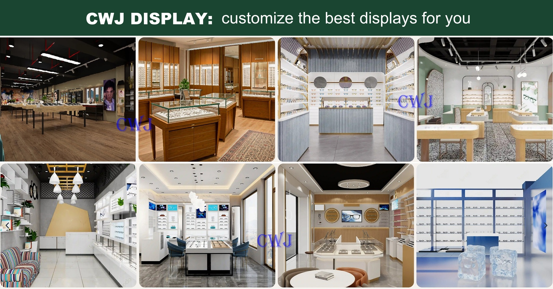 Optical shop displays