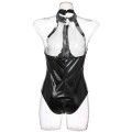 New Womens Sexy Plus Size Leather Mesh Lingerie нижнее белье женское Underwear Bodysuit Sleepwear Sexy Panties For Women