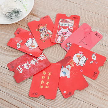 4PCs/Bag Cute RFID Anti-degaussing Bank Card Holder Anti-theft ID Card Bus Card Cover IC Aluminum Foil Card Protect Case