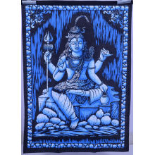 Indian Hindu God SHIVA Sitting Meditation Wall Hanging Tapestry