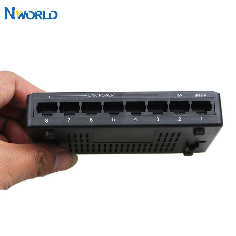 Hot Sell 100Mbps IEEE802.3x 8 Port S POE Switch Power Over Ethernet Network Switch Ethernet For IP Camera VoIP Phone AP Devices