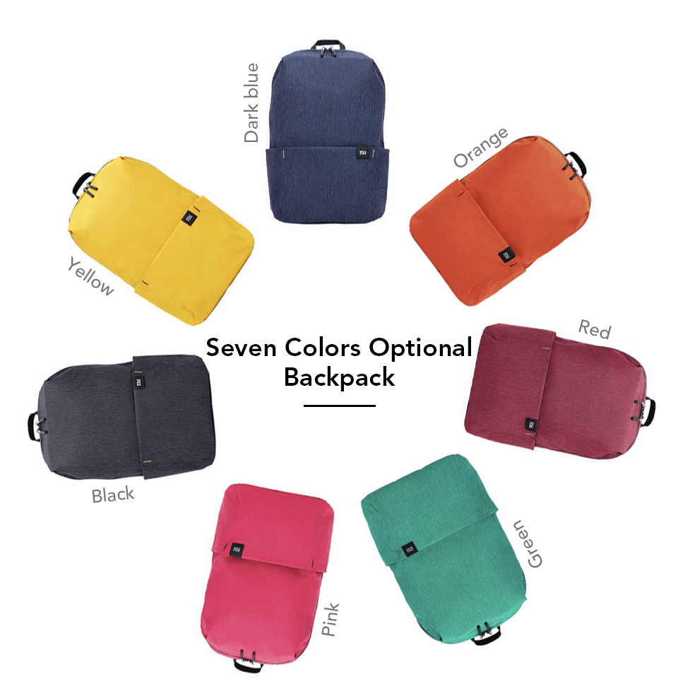Original Xiaomi Mi Backpack 10L Bag 10 Colors 165g Urban Leisure Sports Chest Pack Bags Men Women Small Size Shoulder Unise