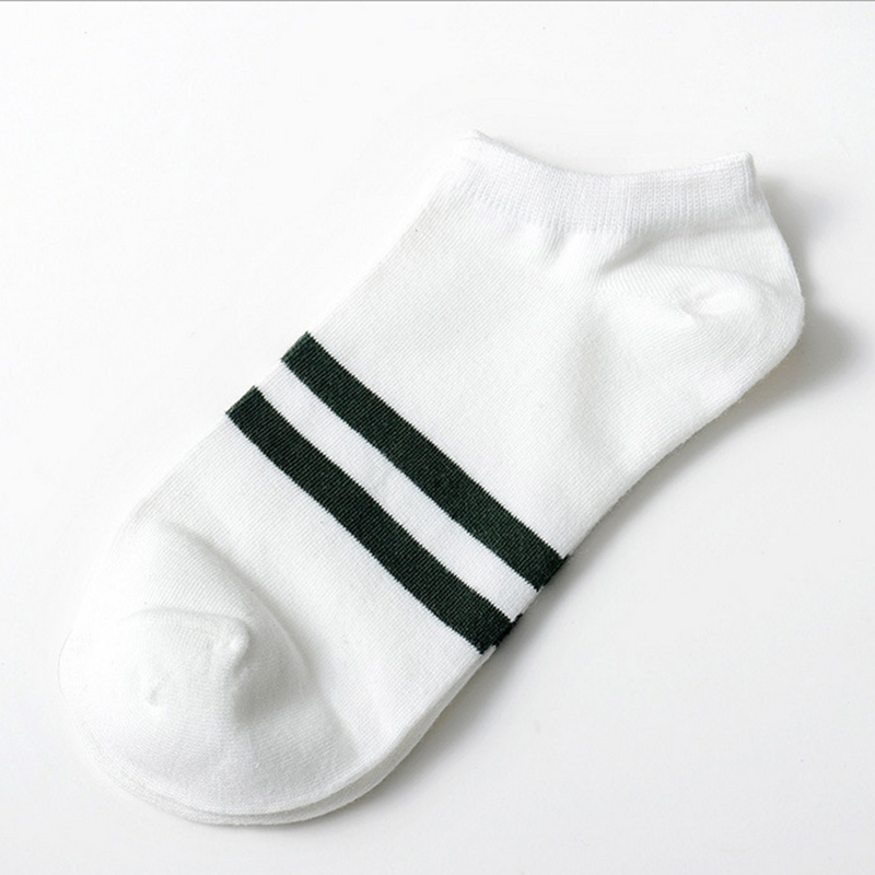 10pcs=5pairs Men's Socks Cotton Stripe Boat Socks All Seasons Spring Autumn Male Casual Harajuku Breathable Men Ankle Sock Meias