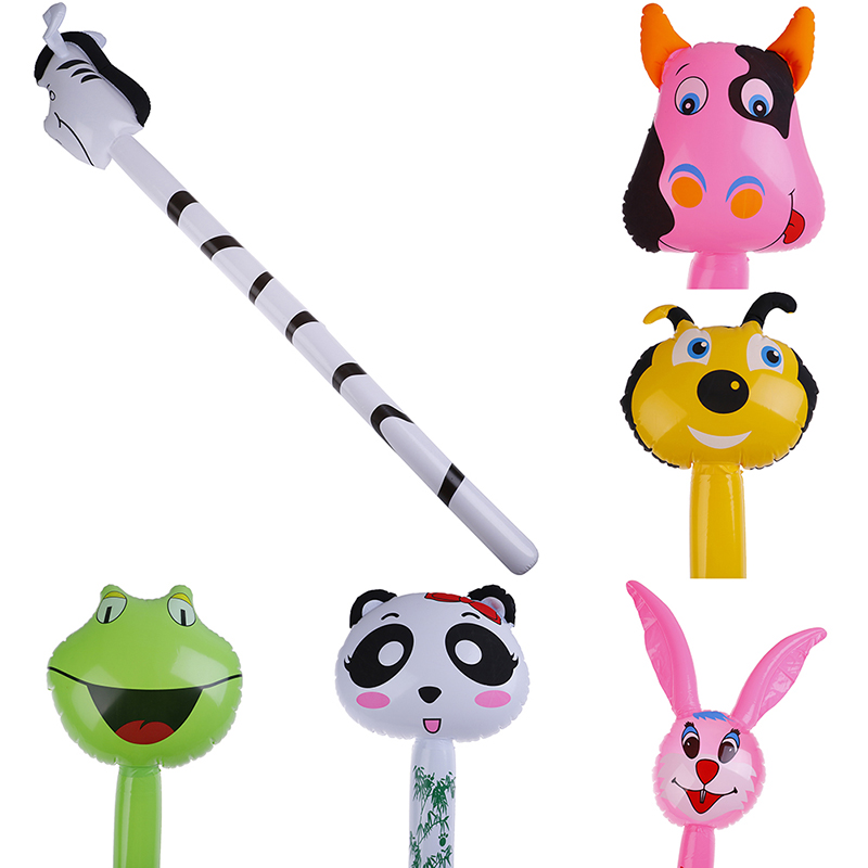 New Cartoon Inflatabel Animal 1PC Long Inflatable Hammer No Wounding Stick Baby Children Toys
