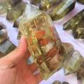 Natural citrine quartz obelisk crystal wand point reiki healing natural stones and minerals