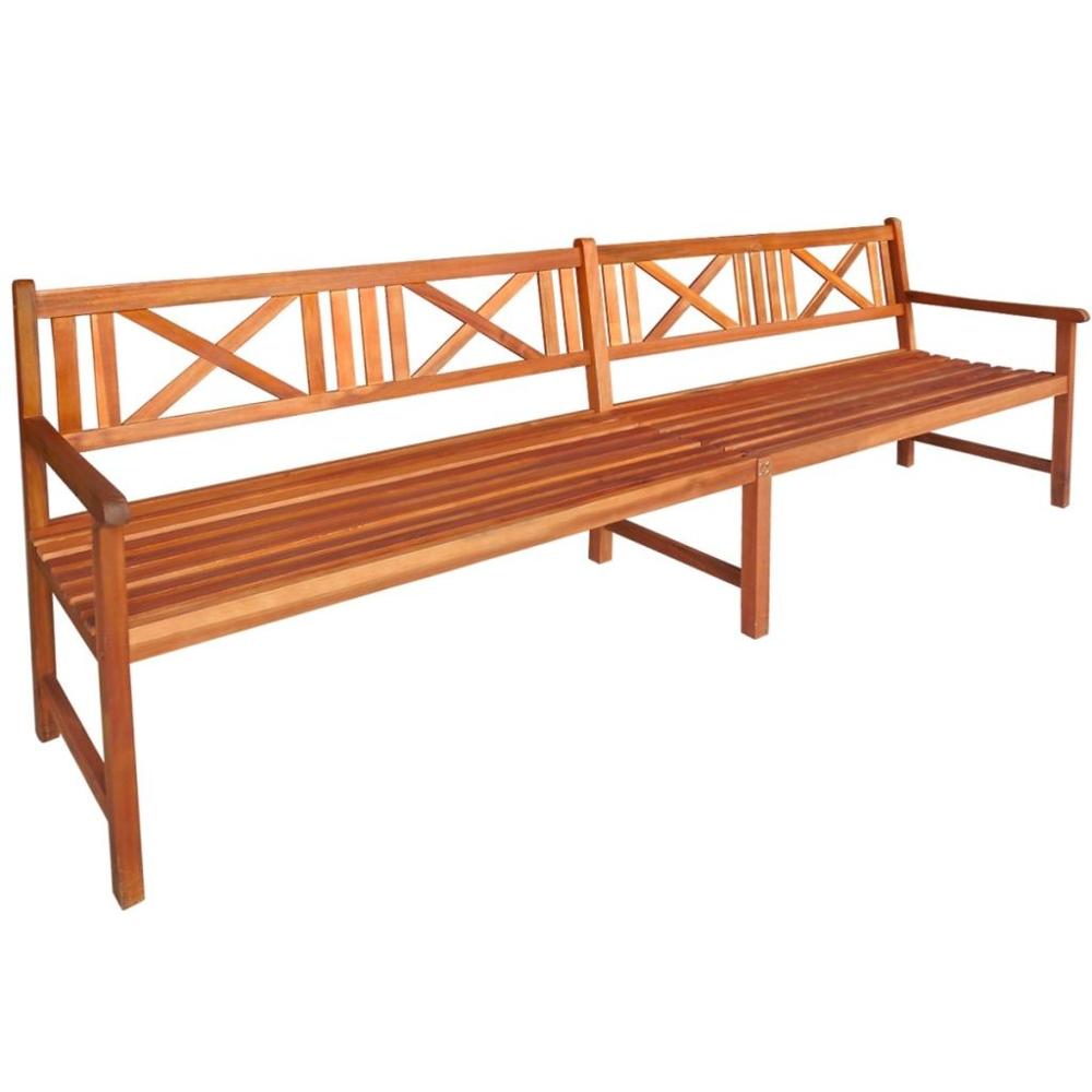 [AU Warehouse]Furniture Garden Bench Solid Acacia Wood 240x56x90 cm Brown