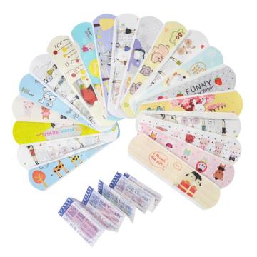 120Pcs Cartoon Bandages Waterproof Adhesive Bandages Wound Plaster First Aid Hemostasis Band Aid Sterile Stickers For Children