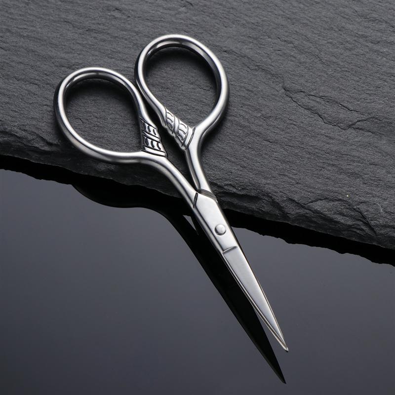 Nose Hair Scissors Makeup Scissor Stainless Steel Manicure Scissors Beard Trimmer Men Mustache Beard Scissor Nose Hair Scissors