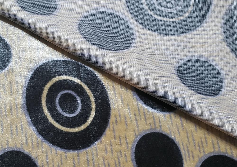 Upholstery Warp Knitting Printed Velvet Fabric Back