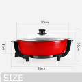 1300W 6L Electric Hot Pot double Soup pots Kitchen indoor Smokeless Pots Cookware Non Stick Induction Cookers 220V