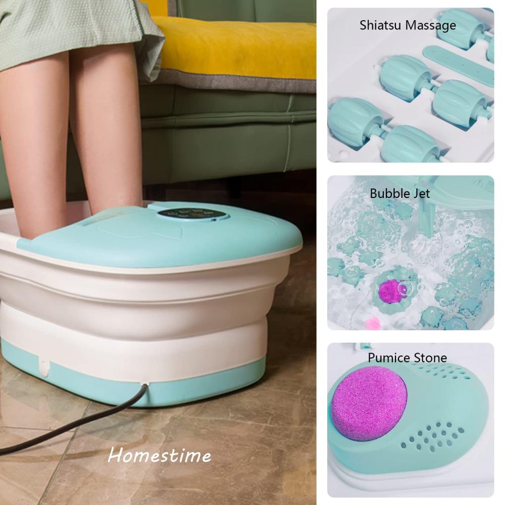 foot bath spa massager collapsible design