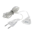 3m 5m Power Extension Cable Extender Wire for LED String Light Christmas Holiday Lights EU/US Plug