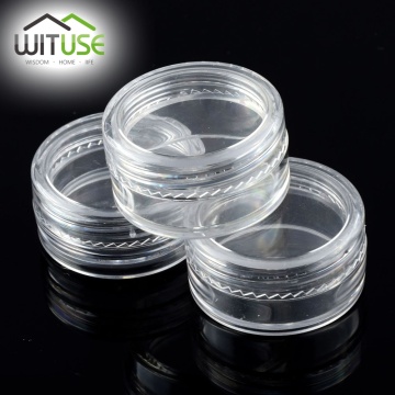 WITUSE 40pcs Plastic Clear Refillable Bottles 2ml 3ml 5ml Travel Empty Sample Cosmetic Bottle Skin Care Lip Balms Pot Container