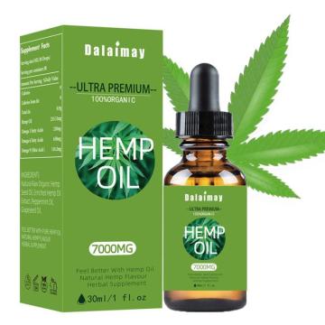 30ml Hemp Oil 7000mg 100% Natural Organic Herbal Essential Oils Massage Stress Relieve Better Sleep CBD Oil