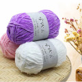 Gold Velvet Chenille Yarn For Hand Knitting Medium Thick Wool Thread Crochet Sweater Scarf Thread Crochet Para Tejer Line YarnAD