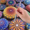 Mandala Dotting Tools Set for Painting Rocks Pottery Portable Multifunction Embossing Dot Kit Dotting Tool Set 48Pcs
