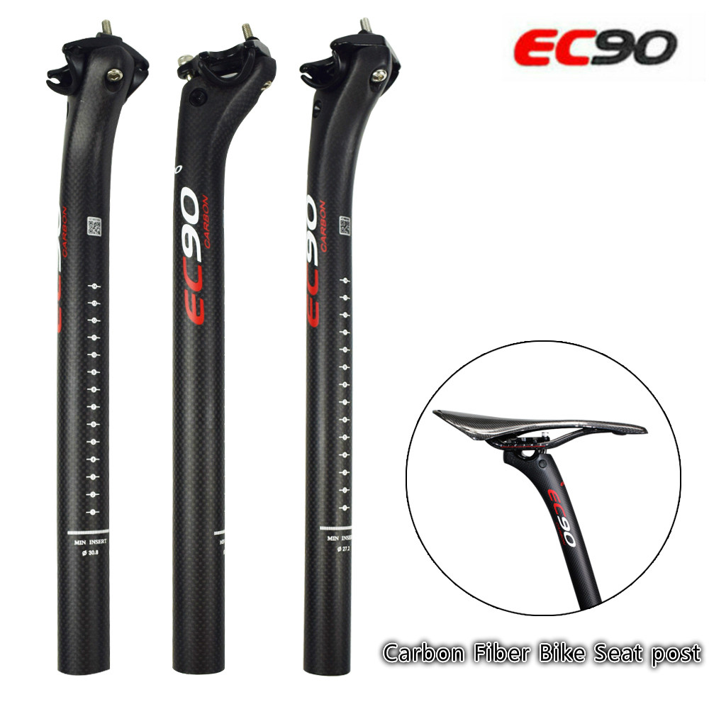 Full Carbon Fibre Bicycle Seat post Durable Mountain Road Bike Post Tube Plug Cycling Parts Accessories For MTB 27.2/30.8/31.6mm
