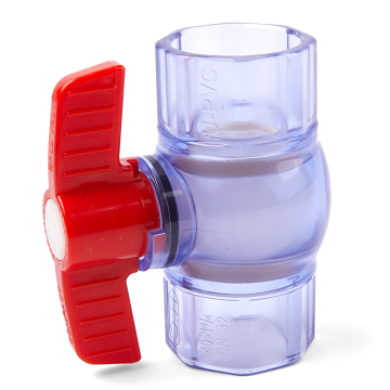 UPVC Durable Clear Ball Valve