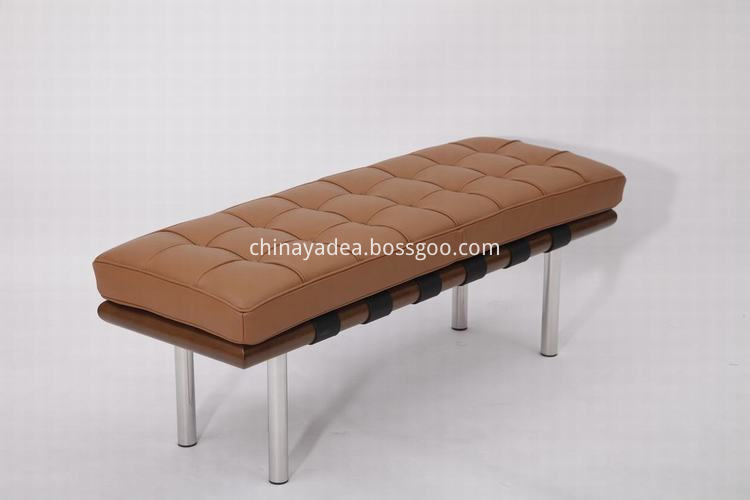leather bench