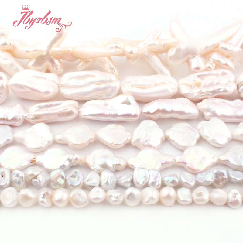 Natural Freshwater Pearl Edsion Stone Beads For Woman Gift Necklace Bracelet DIY Jewelry Making Loose Spacer Strand 15"