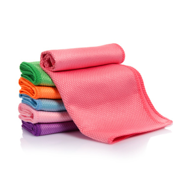 1PC Water Absorbable Glass Cleaning Cloth Wipes Table Window 30 * 40CM Towel Kitchen & Dinning Cleaning Rags