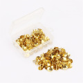 100pcs/box Gold Color Metal Thumb Tack Bulletin Board Message Paper Fixed Push Needle Pins Office Binding Supplies Push Pins