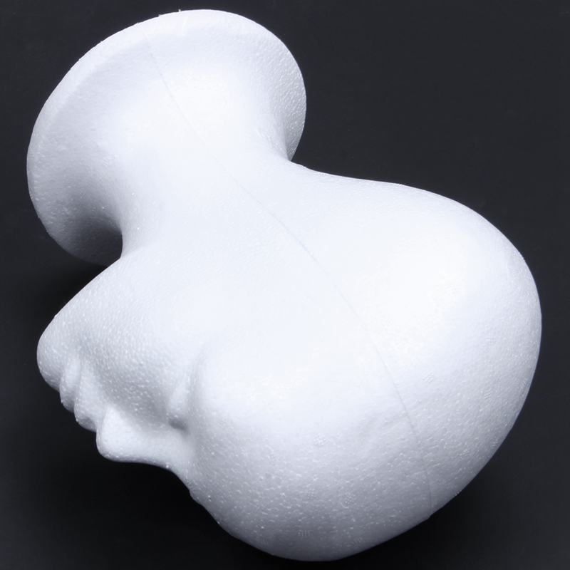 Female Foam Mannequin Head Model Hat Wig Display Stand Rack white