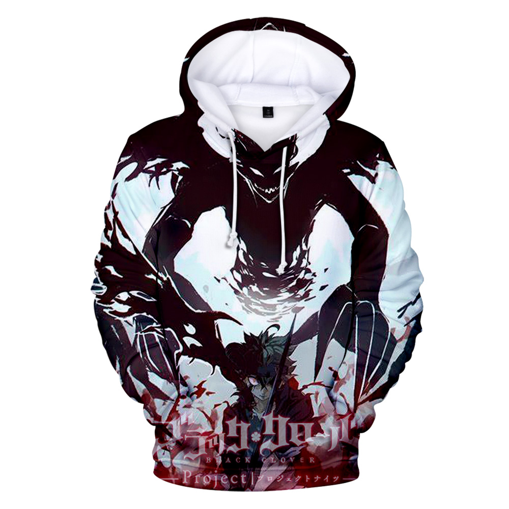 New 2019 Black Clover 3D Hoodies Sweatshirts Men/women Fashion Hoodie Spring Autumn Long Sleeve Boys/girls Pullovers Coat Casual