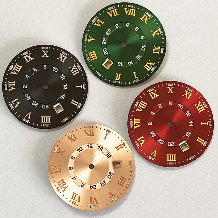 baguette glued watch dial 