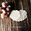 Wooden Rose Head Craft Shapes Plywood Flower